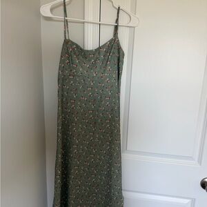 Altar'd State Green Floral Maxi Dress
